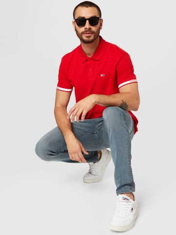 Tommy Jeans Тениска в червено