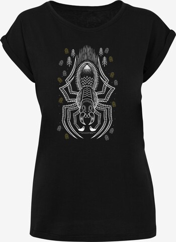 T-shirt 'Harry Potter Aragog Line Art' F4NT4STIC en noir : devant