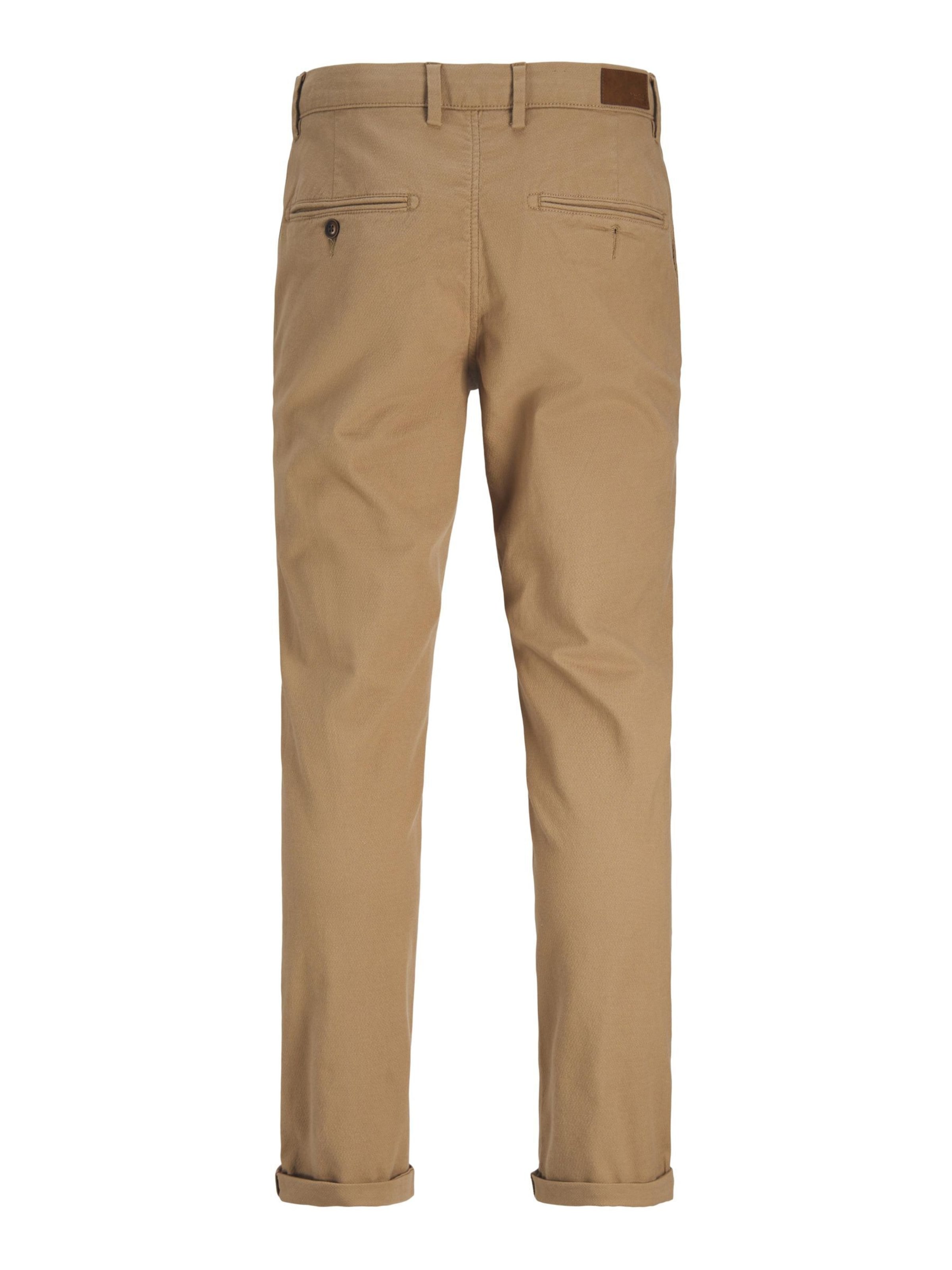 JACK & JONES - Slimfit Pantalón chino 'JPSTMarco JJFury' en marrón
