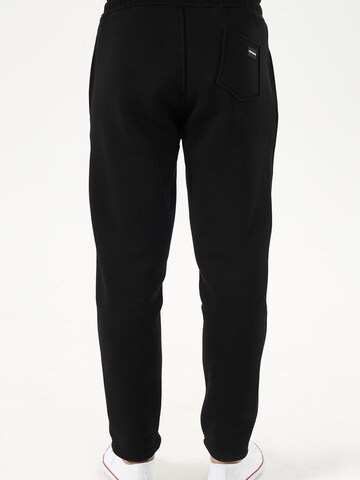 LOUIS LECLER Slim fit Trousers 'Lucien' in Black