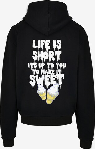 Lost Youth Sweatshirt 'Life Is Sweet' in Black