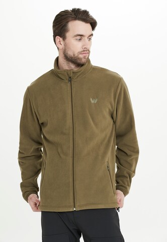 Whistler Athletic Fleece Jacket 'Cocoon' in Green: front