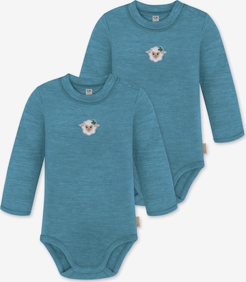 Barboteuse / body 'Tuai' normani en bleu : devant
