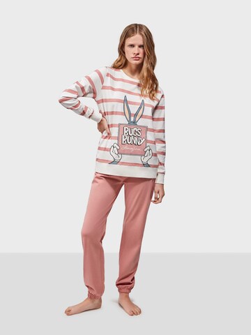 Gisela Pajama 'Bugs Bunny' in Pink: front