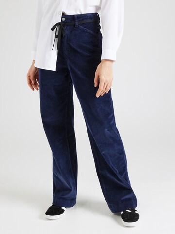 Dawn Wide leg Broek 'DEW' in Blauw: voorkant