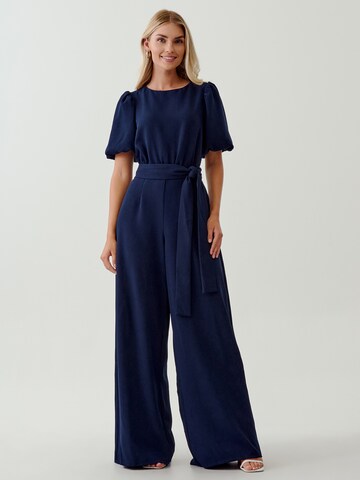 Tussah Jumpsuit 'LYLA' i blå: forside