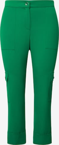 Ulla Popken Cargo trousers in Green: front