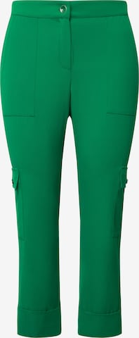 Pantalon cargo Ulla Popken en vert : devant