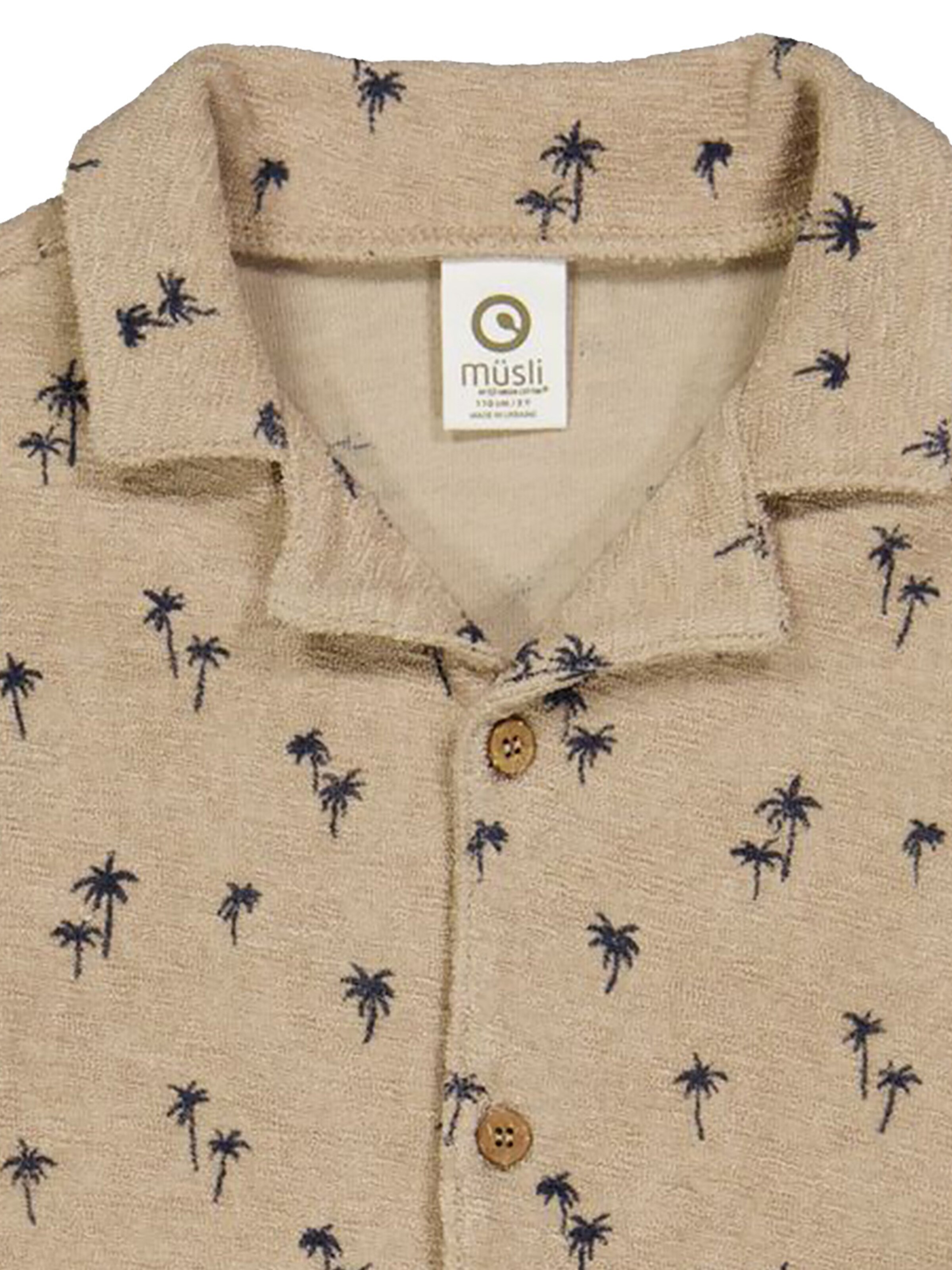 Müsli by GREEN COTTON Comfort fit Button up shirt in Beige