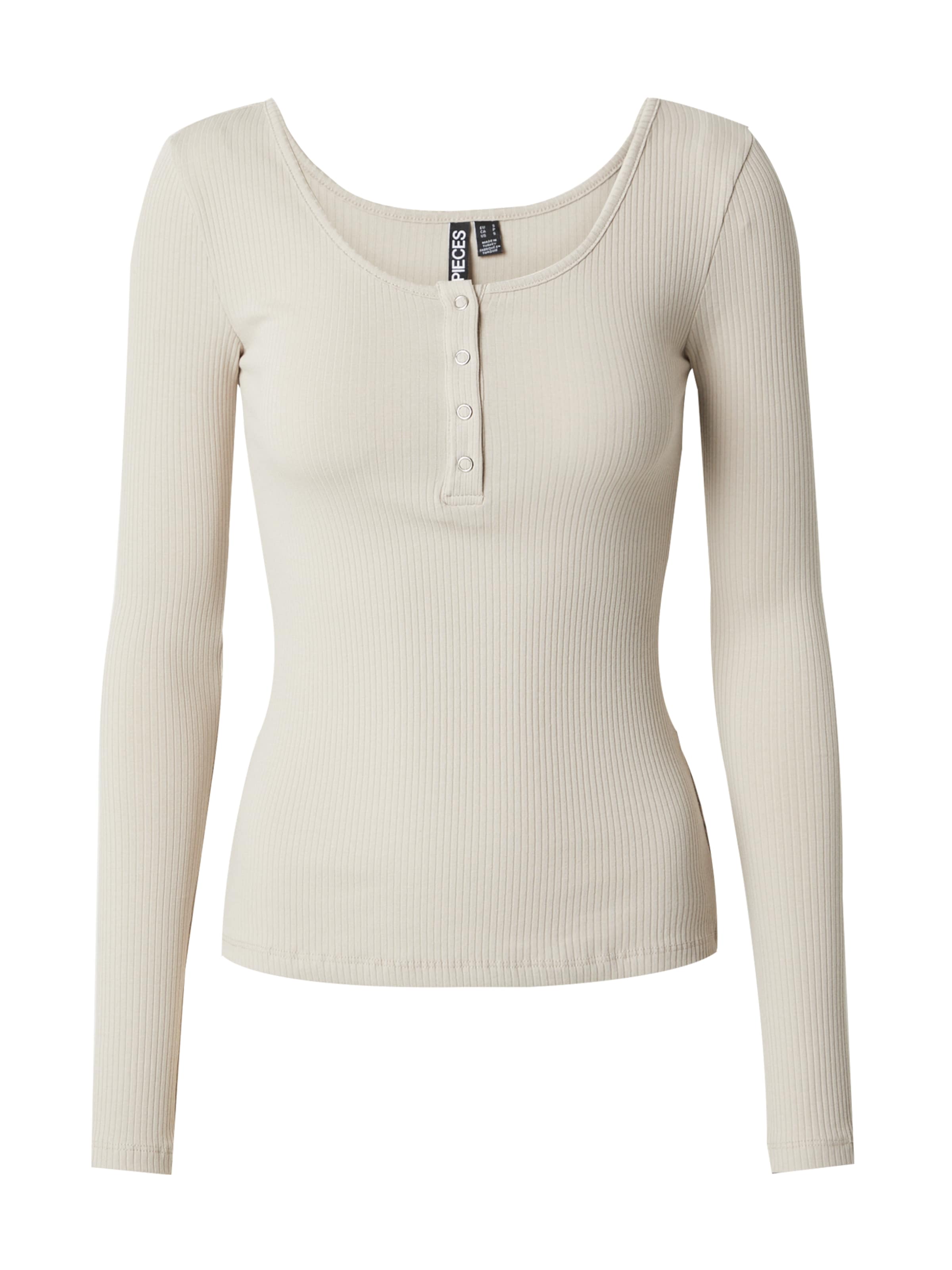 PIECES Shirt 'PCKitte' in Grey: front