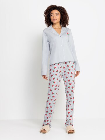 VIVANCE Pyjama in Blau: Vorderseite