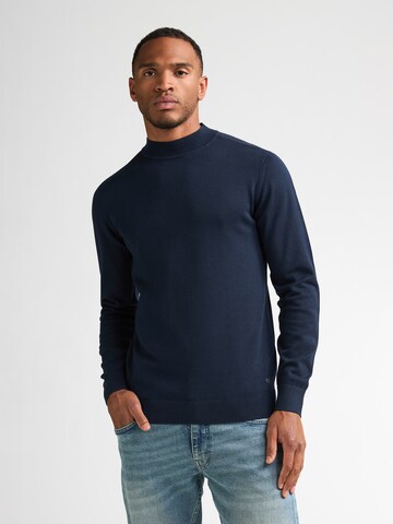 Pull-over Petrol Industries en bleu : devant