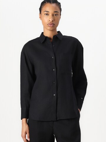 TOMMY HILFIGER Regular Bandplooibroek in Zwart