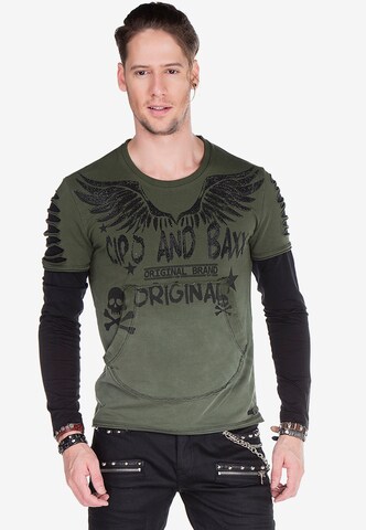 CIPO & BAXX Shirt in Green: front