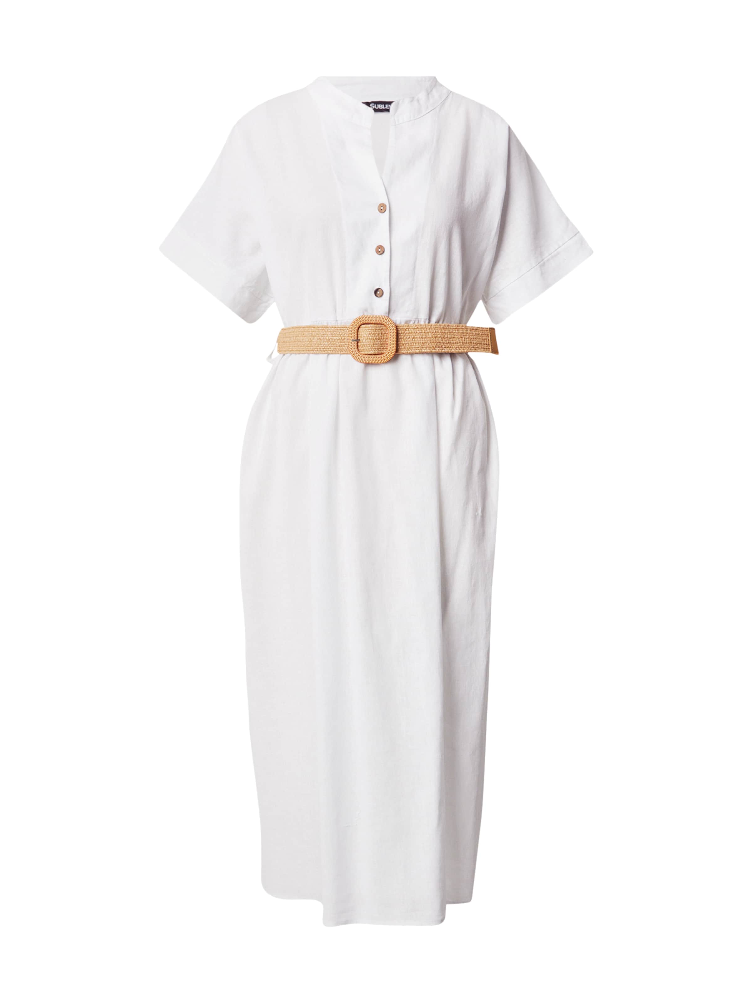 Sublevel - Vestido de verano en blanco: frente