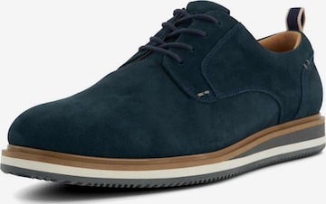 Dune LONDON Veterschoen 'Blaksley' in Blauw: voorkant