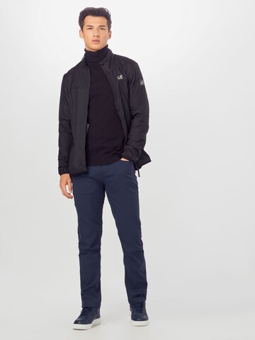 Veste outdoor 'JWP Wind' JACK WOLFSKIN en noir