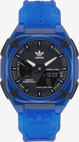 ADIDAS ORIGINALS Analoguhr 'CITY TECH ONE' in Blau: Vorderseite