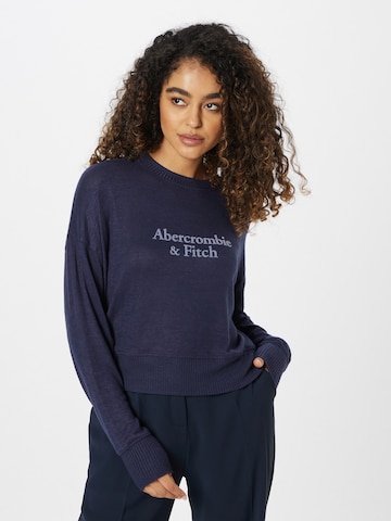 Abercrombie & Fitch Tričko - Modrá: predná strana