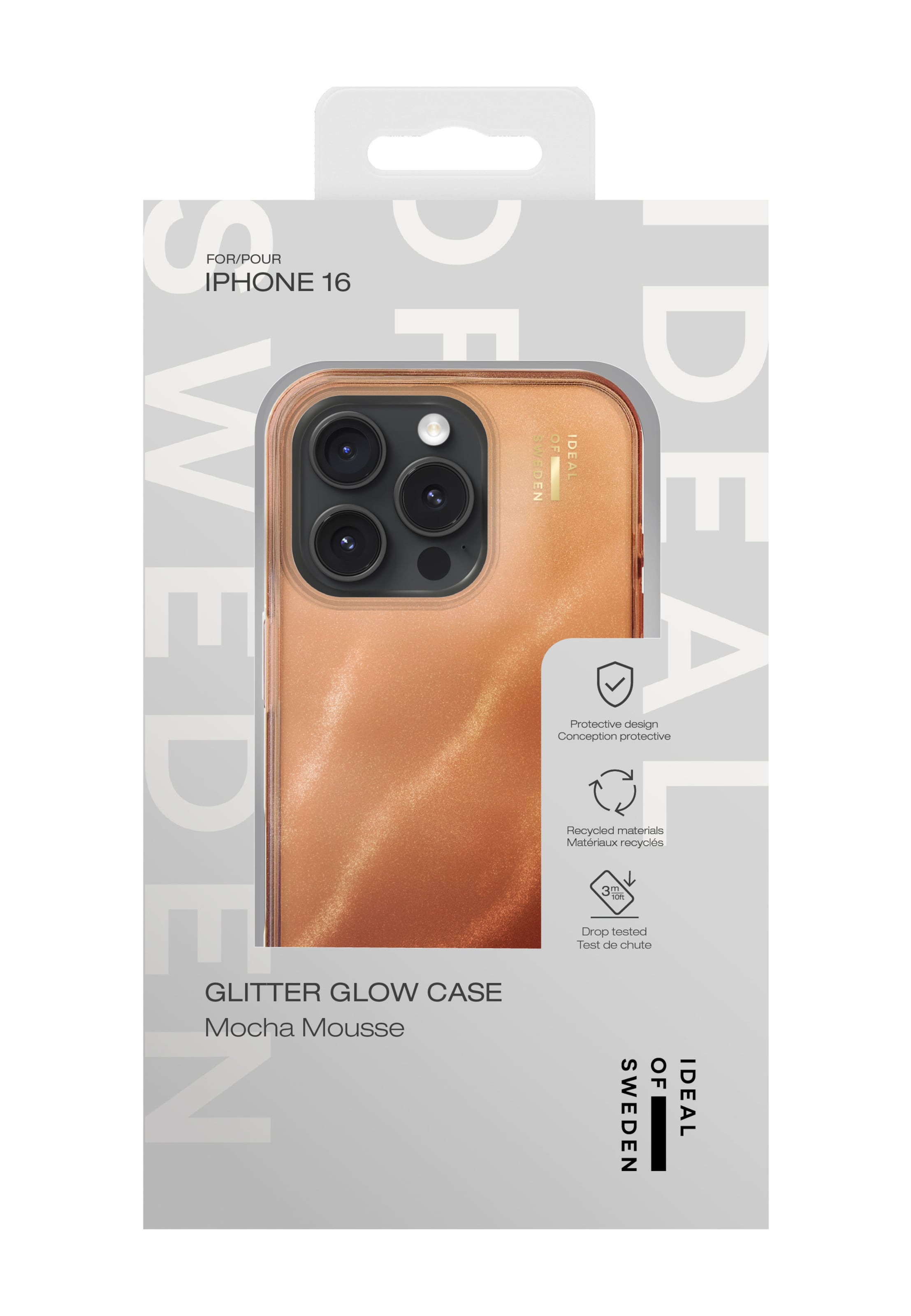 Custodia per smartphone 'iPhone 16' di iDeal of Sweden in marrone