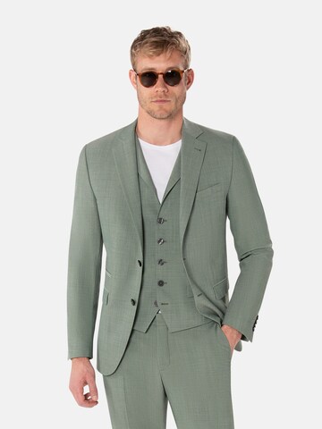 BENVENUTO Slim fit Business Blazer 'Salvi' in Green: front