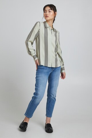 ICHI Blouse in Grey