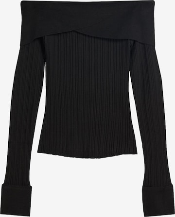 Pull-over Bershka en noir : devant