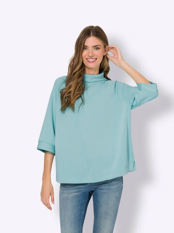 heine Sweatshirt in Blauw: voorkant