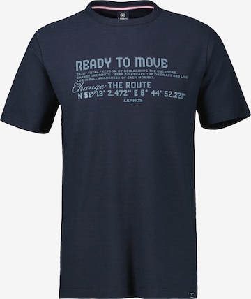 T-Shirt LERROS en bleu : devant