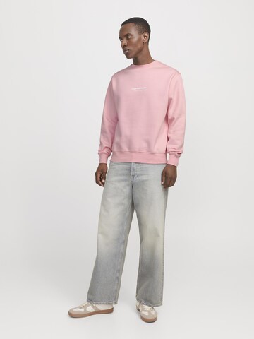 JACK & JONES Sweatshirt 'JORVesterbro' in Pink