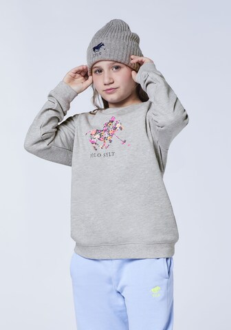 Polo Sylt Sweatshirt in Grau: Vorderseite