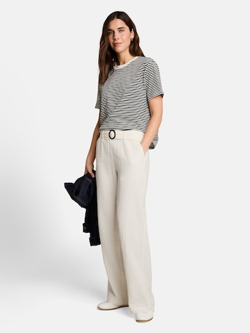 Wide Leg Pantalon TOM TAILOR en blanc
