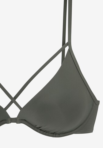 BRUNO BANANI Koszulkowy Bikini w kolorze zielony