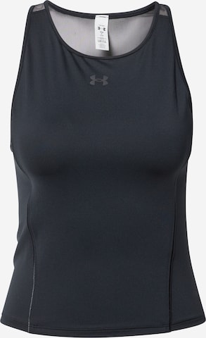UNDER ARMOUR Sports Top in Black: front