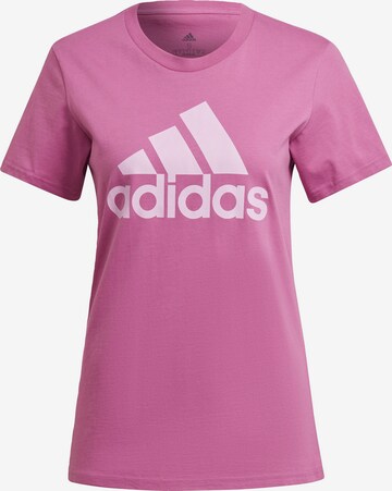 T-shirt 'Essentials' ADIDAS SPORTSWEAR en violet : devant