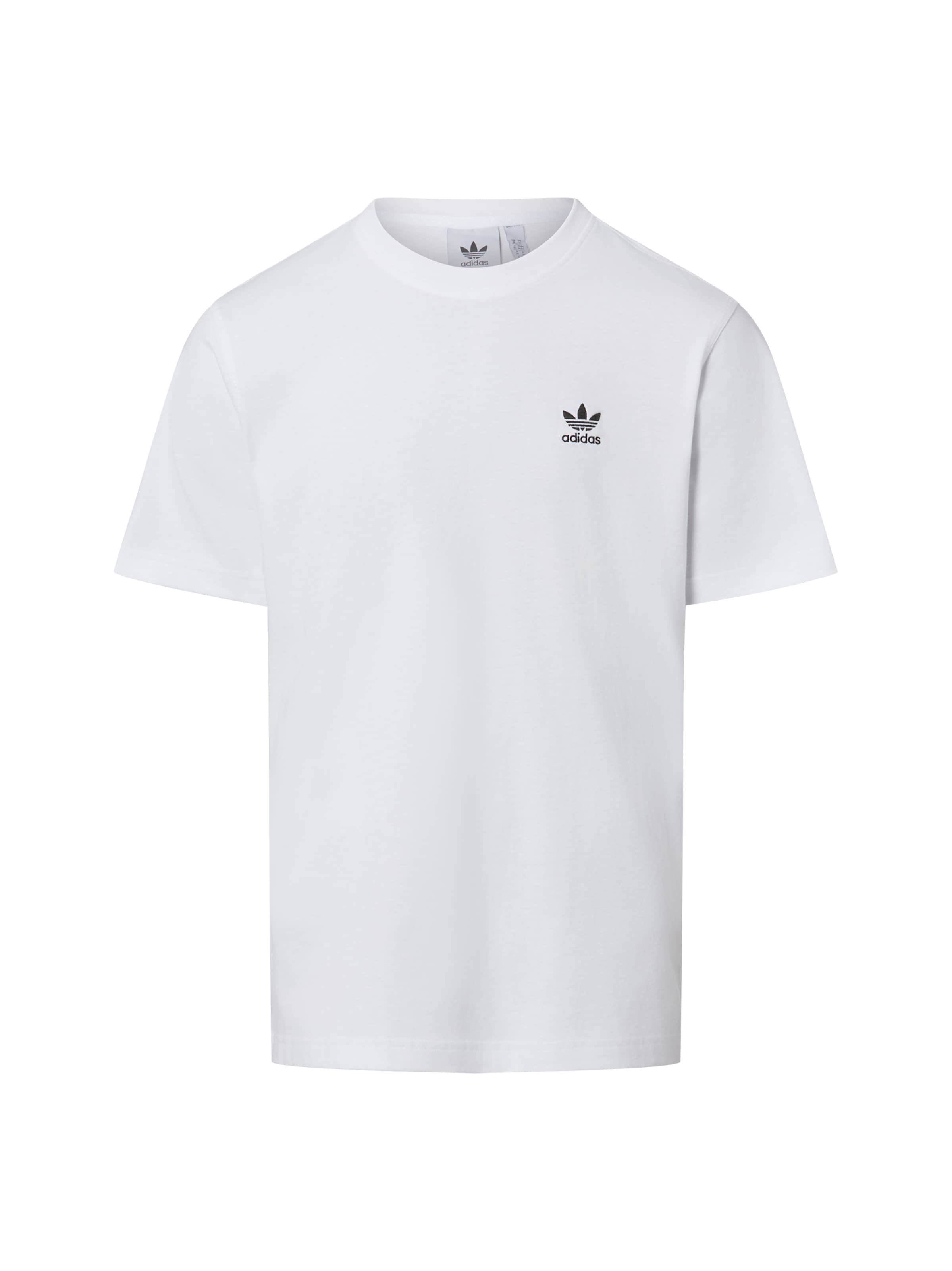 ADIDAS ORIGINALS T-Shirt 'Trefoil Essentials' in schwarz / weiß, Produktansicht