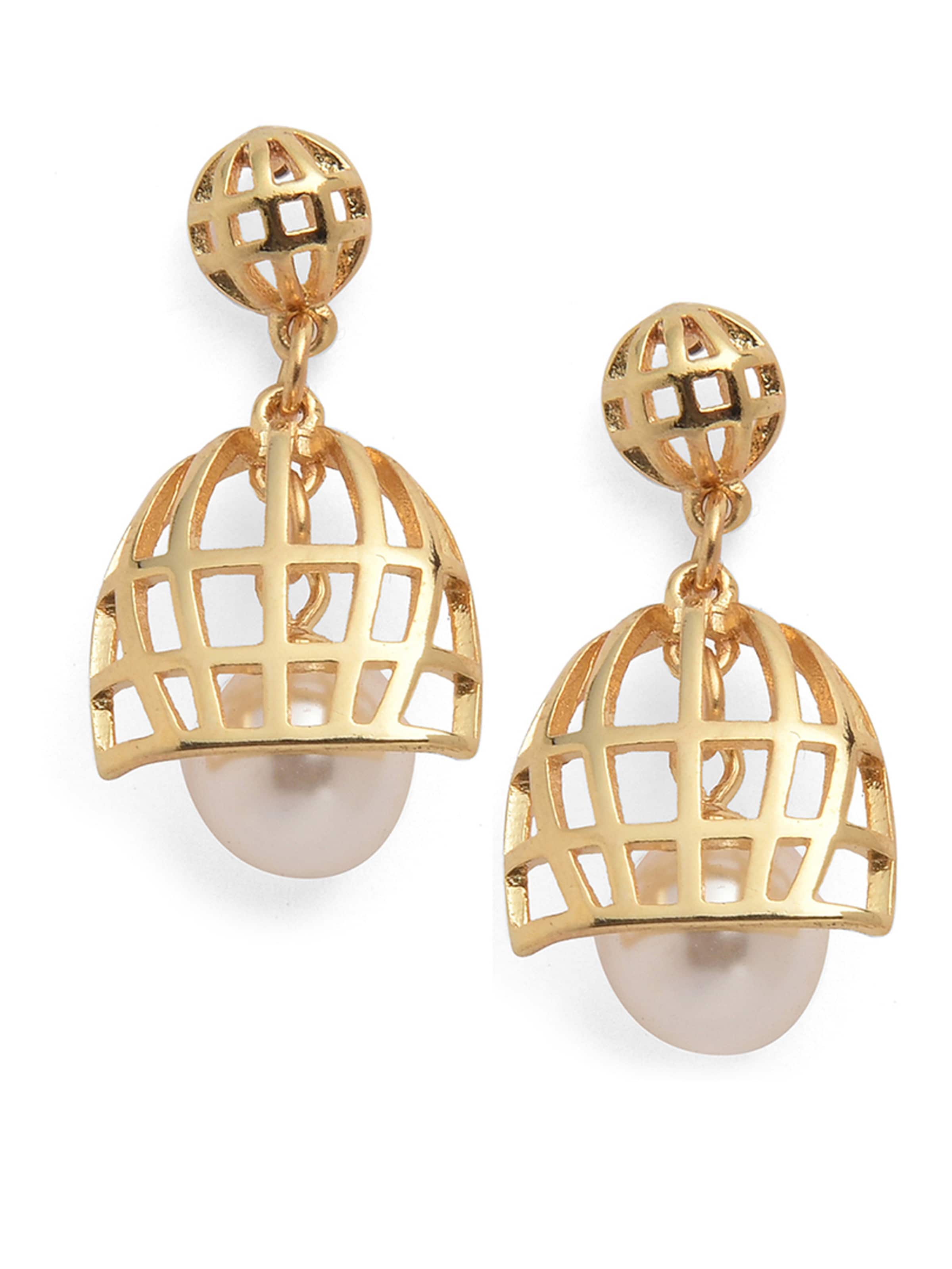 Boucles d'oreilles 'Ceres' SOHI en or : devant