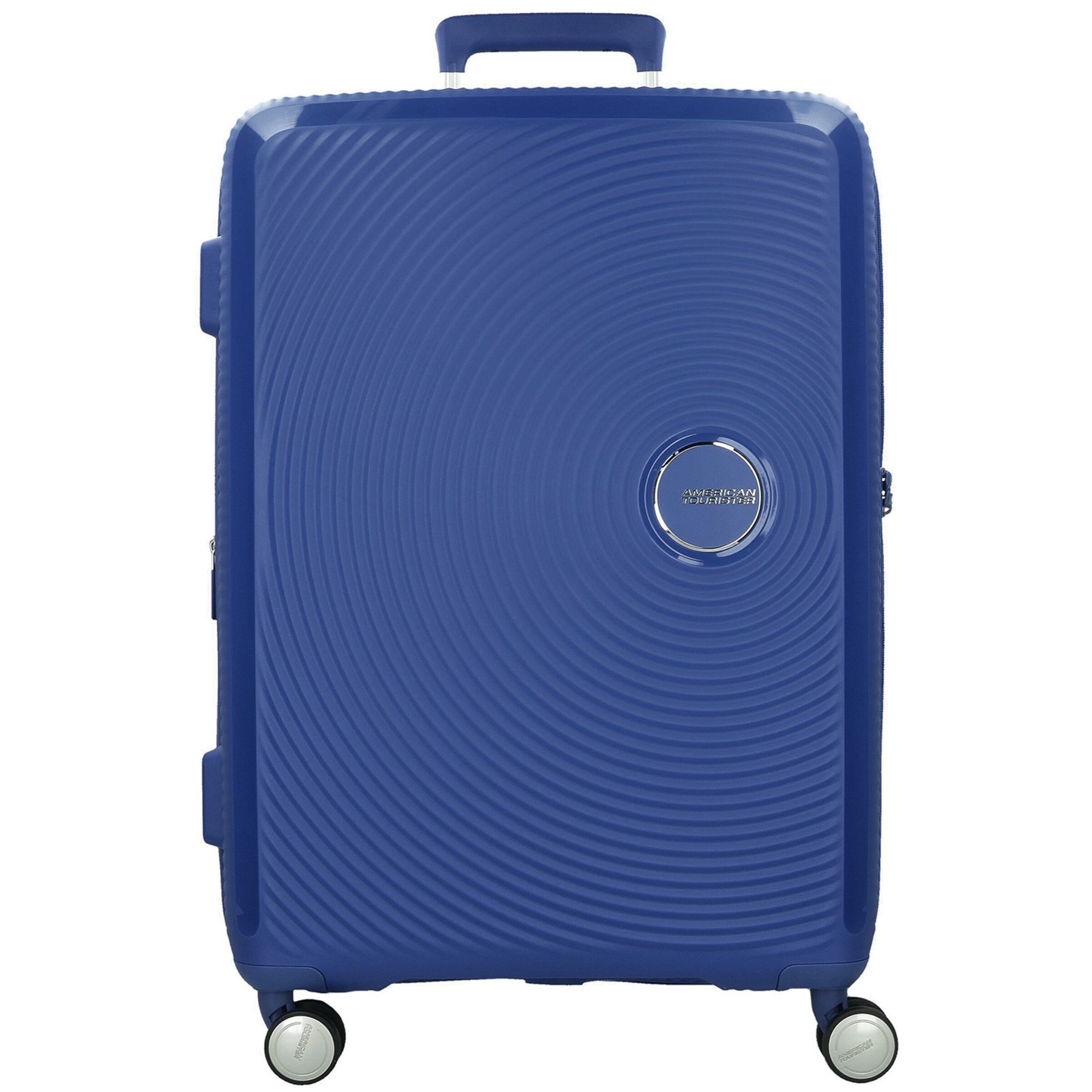 American Tourister Trolley 'Soundbox' in Blau: Vorderseite