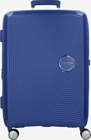 American Tourister Trolley 'Soundbox' in Blauw: voorkant