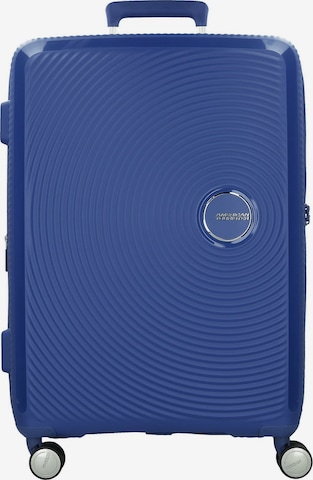 American Tourister Trolley 'Soundbox' in Blau: Vorderseite