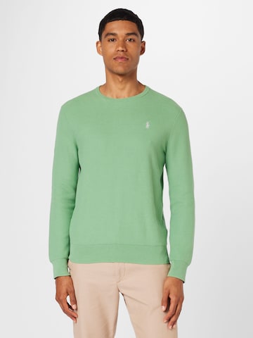 Pulover de la Polo Ralph Lauren pe verde: față