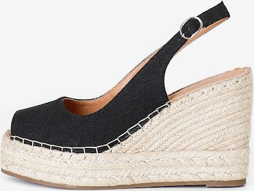 CAFè NOIR Sandal in Black: front