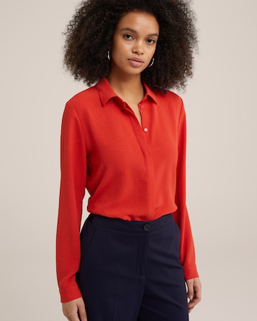 WE Fashion Blouse in Rood: voorkant