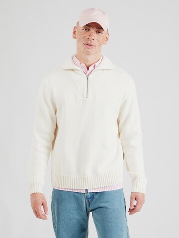 JACK & JONES Sweater 'FREDERIK' in White: front