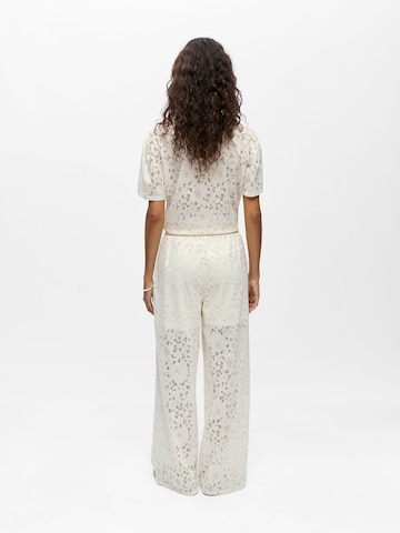 OBJECT - Pierna ancha Pantalón 'OBJBianca' en blanco