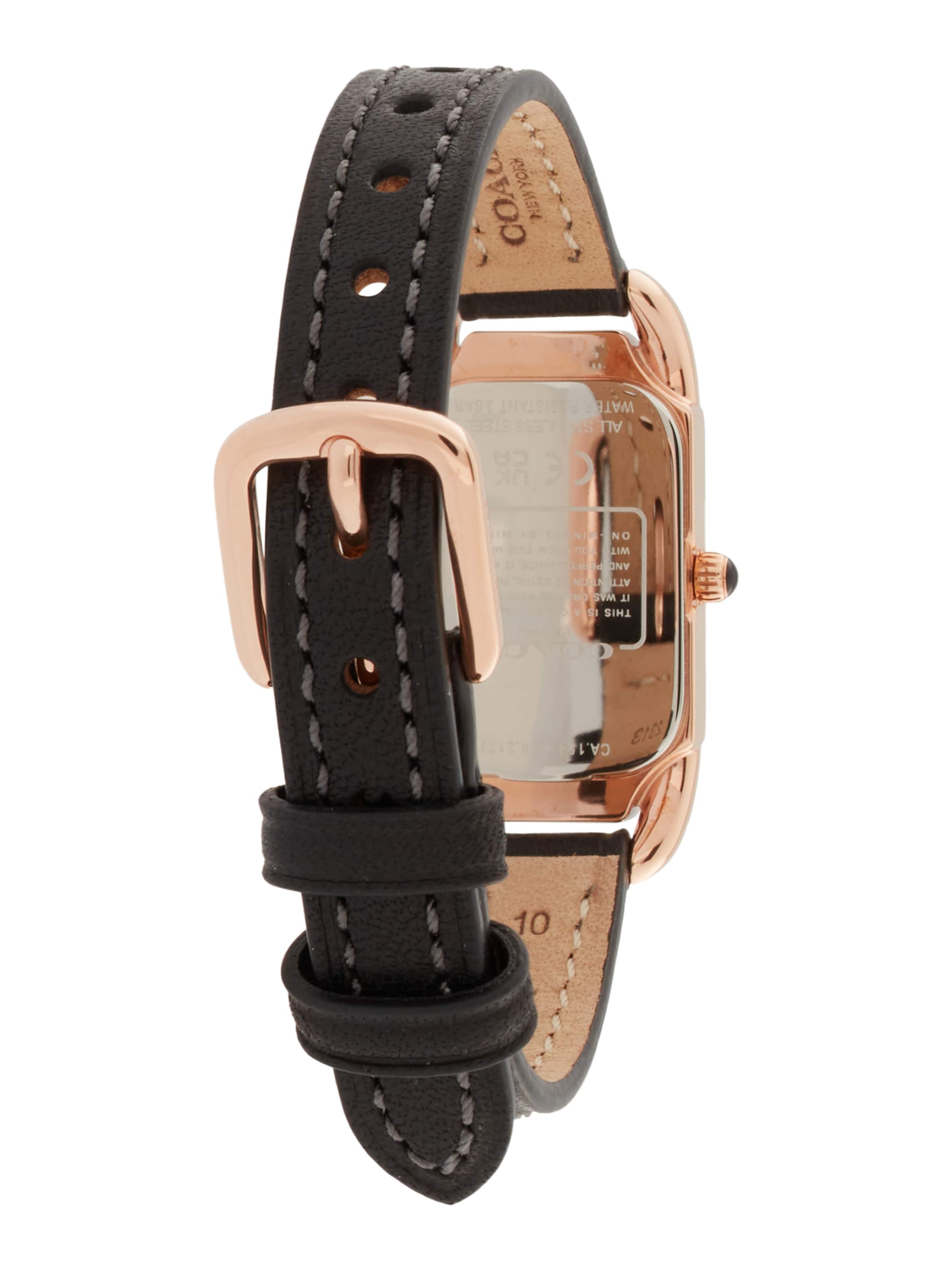 COACH Аналоговые часы 'Cadie' в Черный