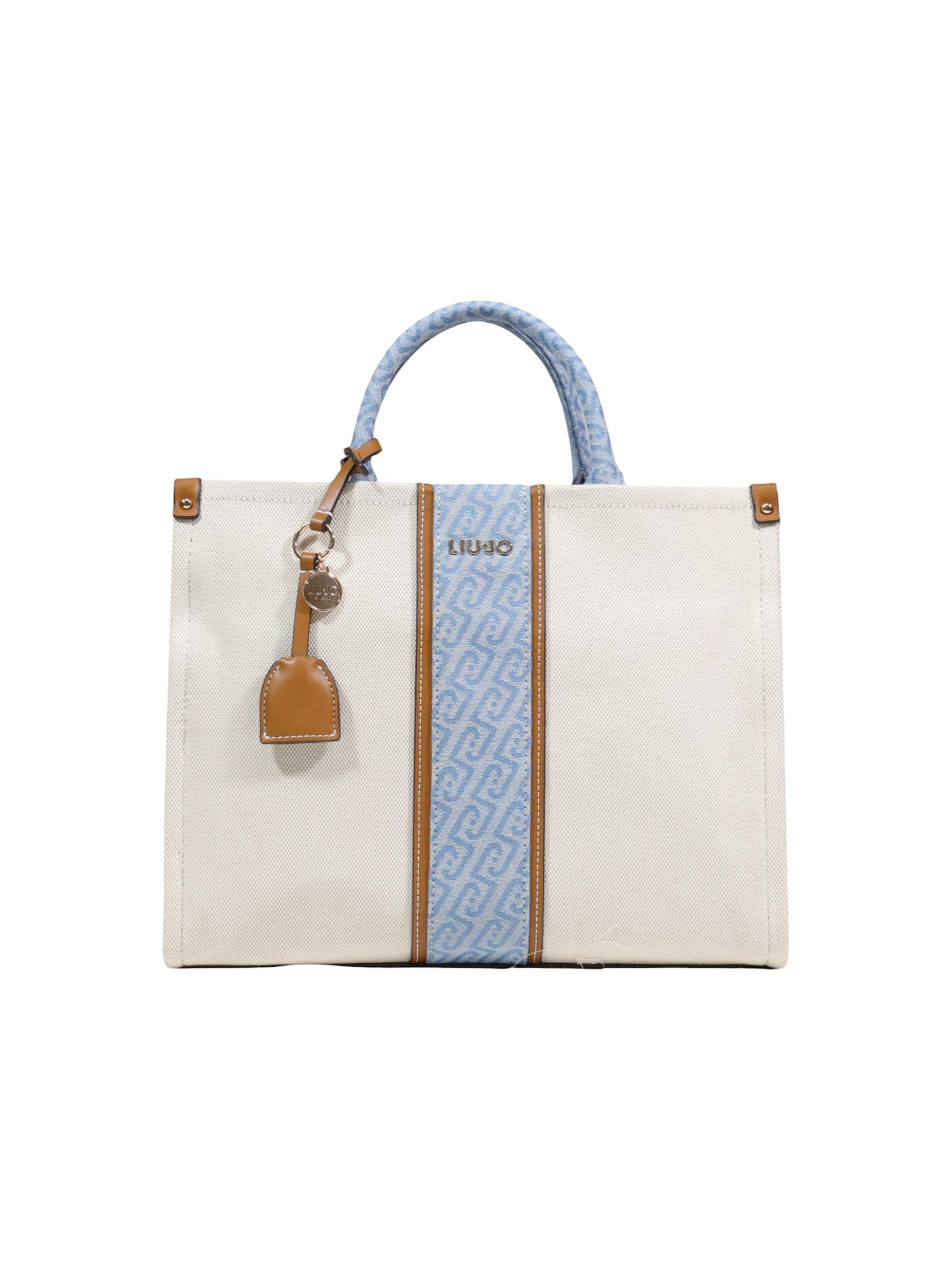 Borsa a spalla 'M TOTE AA6206 T388A' di Liu Jo in blu: frontale