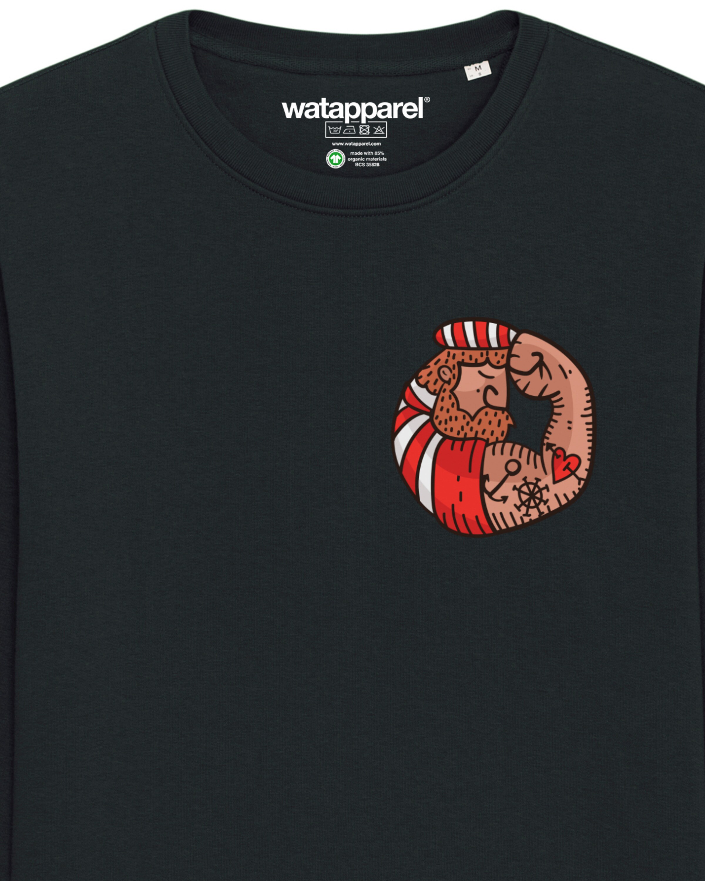 Watapparel Sweatshirt ' Seemann ' in Black