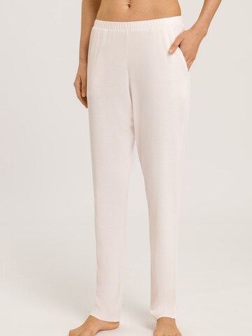 Hanro Pajama Pants ' Grand Central ' in White