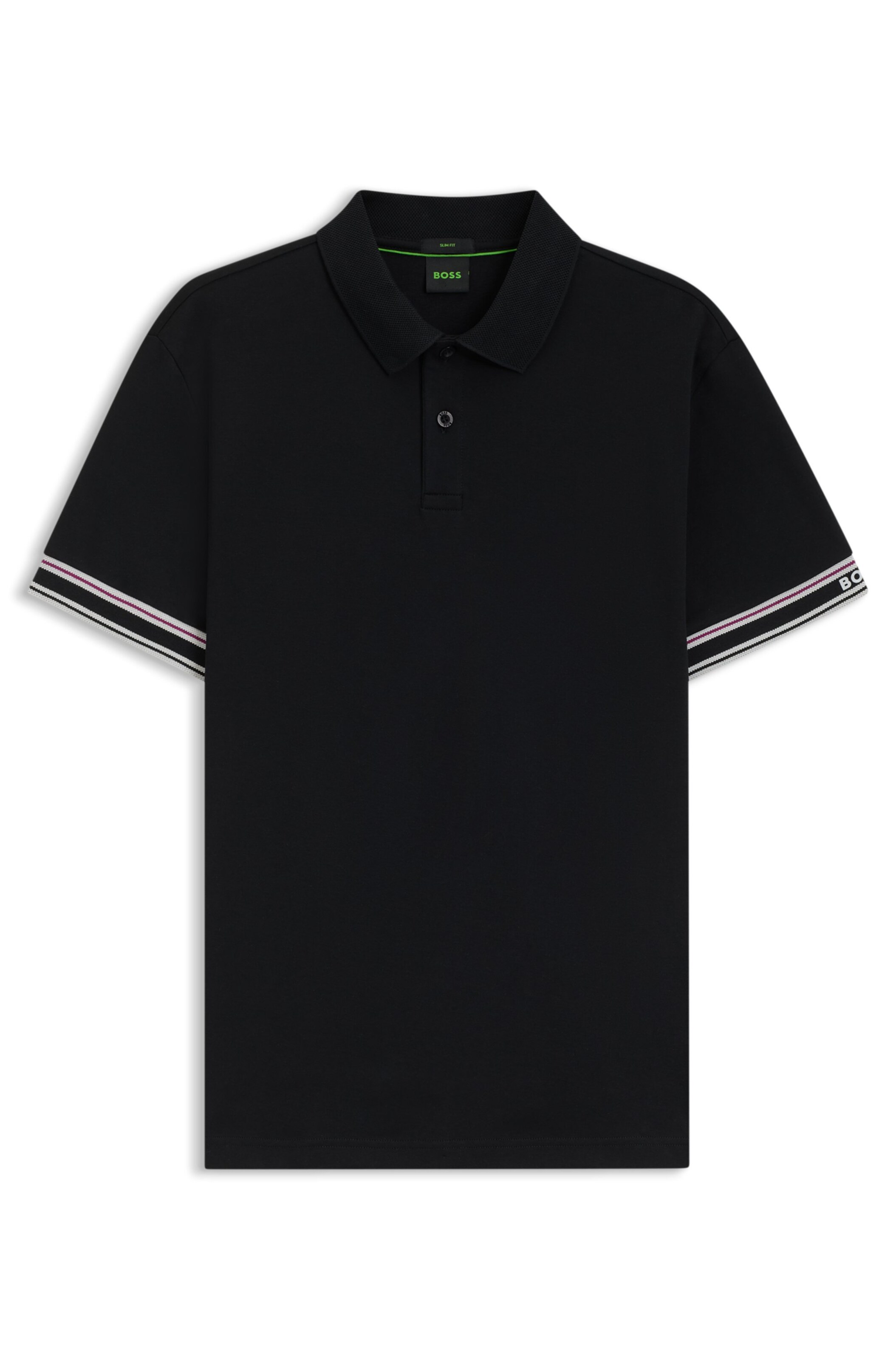 BOSS Poloshirt in Schwarz: Vorderseite